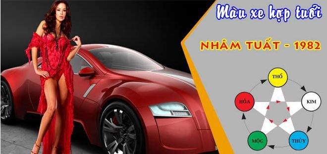 Nữ tuổi nhâm tuất 1982 hợp với xe màu gì phù hợp với bản mệnh thủy